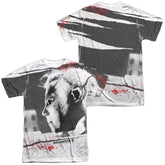 Halloween II Myers Mask (Front/Back Print) Men's Regular Fit Polyester Short-Sleeve T-Shirt
